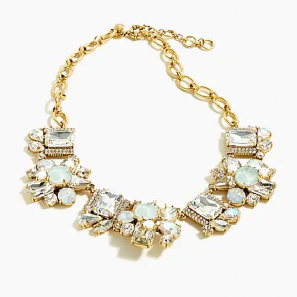 J. Crew Gem cluster statement necklace